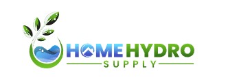 Home Hydro Supply logo with water drop and leaf