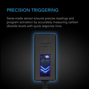 Highlight of the precision triggering feature of AC Infinity CO2 Controller with Swiss-made sensor for accurate CO2 measurement