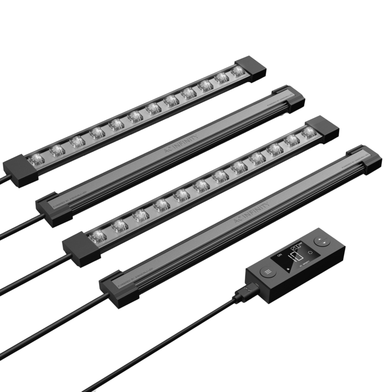 IONBEAM S11 LED light bars with dimmer and scheduling control for indoor gardening